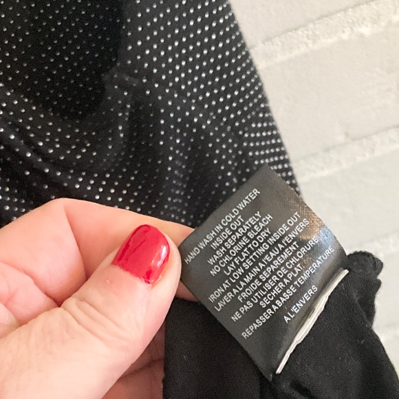 Vintage Y2K Babydoll tank top racer back Metallic polka dot Dark Fairy Grunge XL - Picture 9 of 11